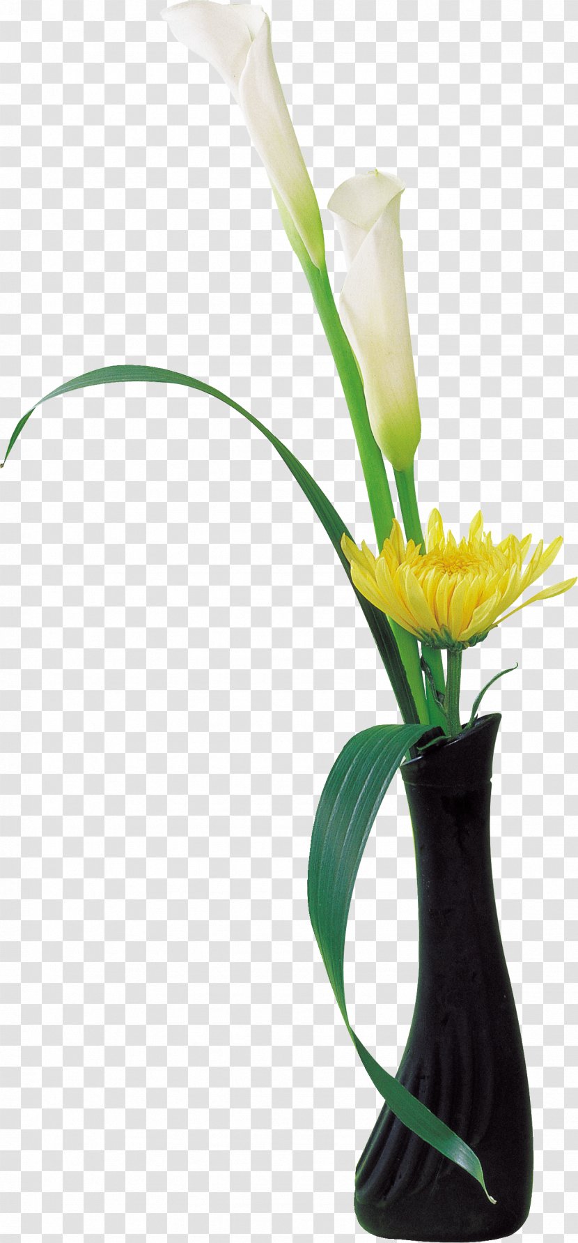 Cut Flowers Vase Flower Bouquet Flowerpot - Floral Design - Chrysanthemum Transparent PNG