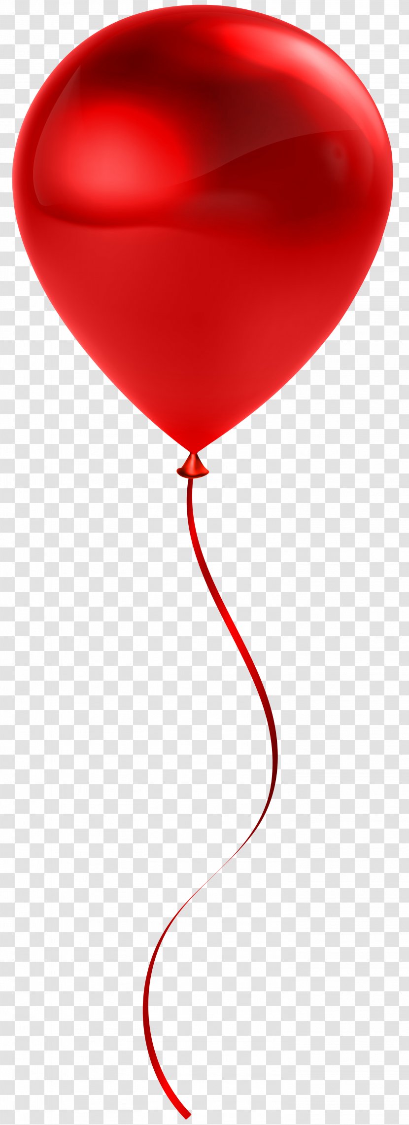 Red Balloon Heart Design - Single Transparent Clip Art Transparent PNG