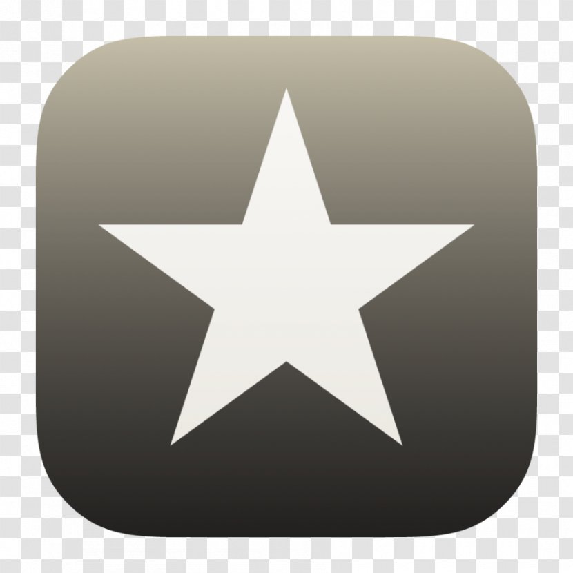Reeder Clip Art - Ios 7 - Star Black And White Transparent PNG