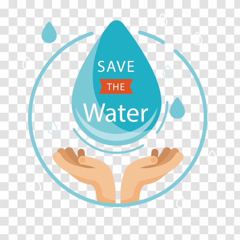 World Water Day Download - Conservation - Vector Hand And Droplets Transparent PNG