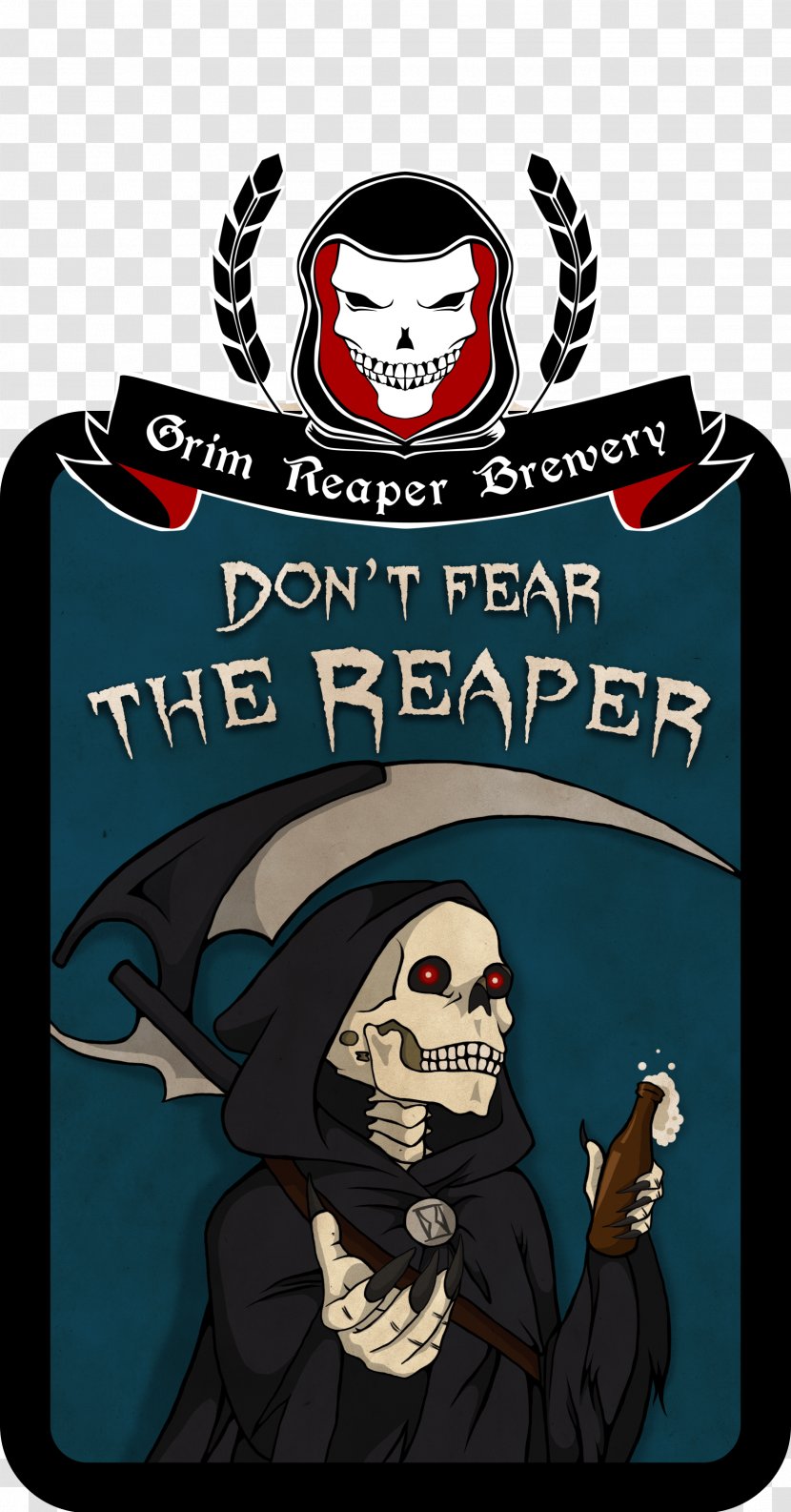 Death (Don't Fear) The Reaper Brewery Nanobryggeri - Tree - Etikett Transparent PNG