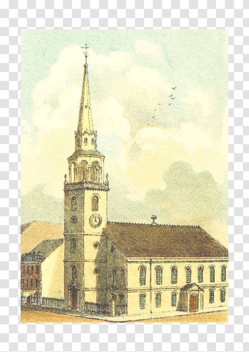 Parish Old South Church Clip Art - Place Of Worship Transparent PNG