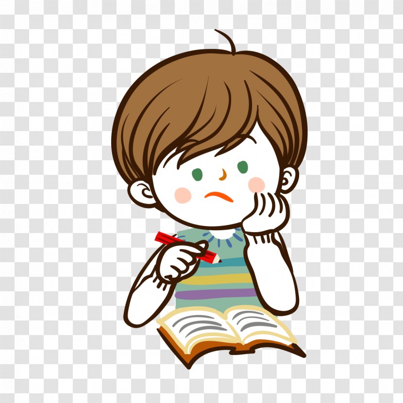 Learning Cartoon Homework - Doll Transparent PNG