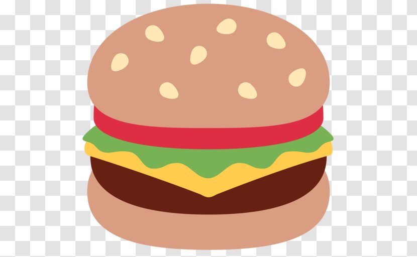 Hamburger Cheeseburger Veggie Burger French Fries Emoji Transparent PNG