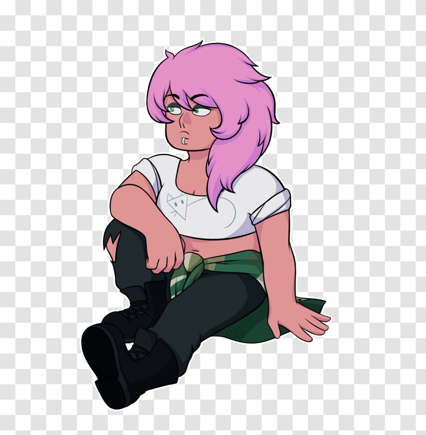 Amethyst Human Pearl Finger Fan Art - Watercolor - Almost Done Transparent PNG