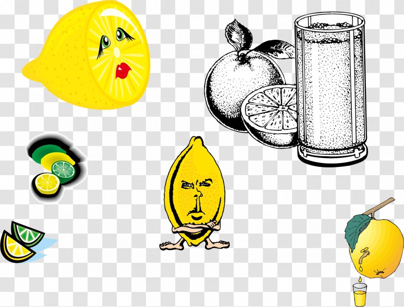 Apple Juice Auglis Lemon - Emoticon - Fresh Fruit Shop Poster Material Transparent PNG