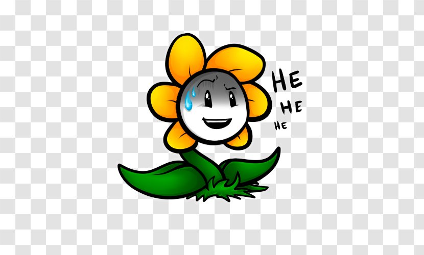 Flowey Undertale Sunflower M Smiley Clip Art - Plant Transparent PNG