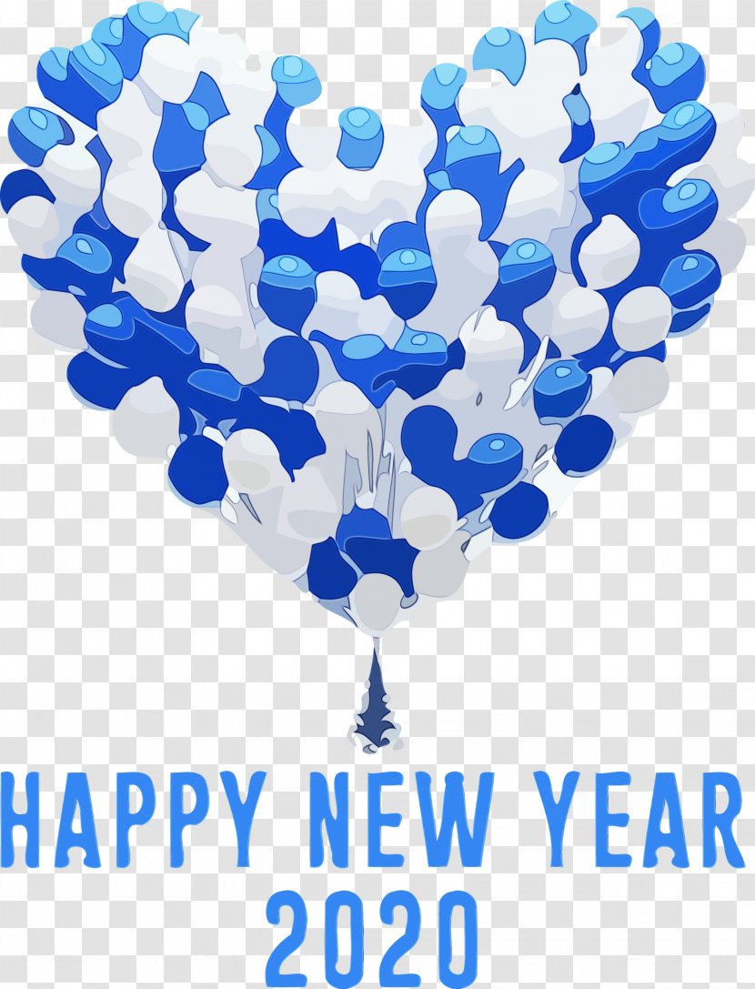 Balloon Party Supply - Happy New Year 2020 Transparent PNG