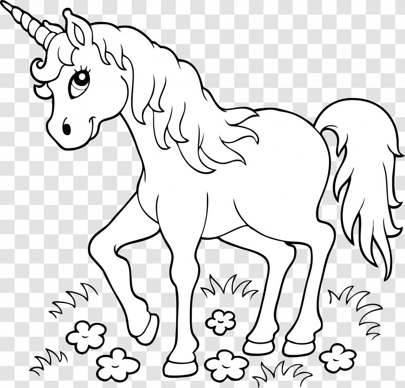unicorn coloring book page child  qilin transparent png