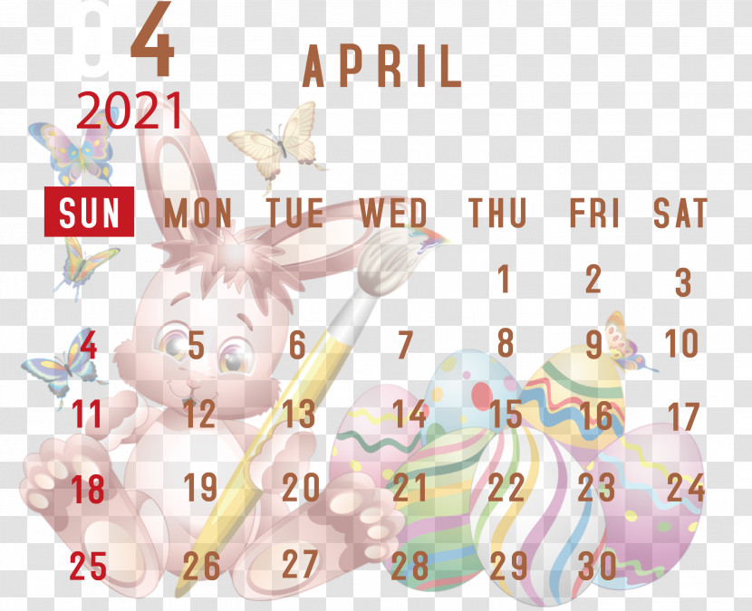 April 2021 Printable Calendar April 2021 Calendar 2021 Calendar Transparent PNG