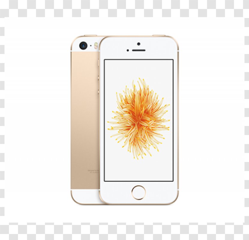 IPhone SE Gold Apple Unlocked Smartphone - Bg Transparent PNG