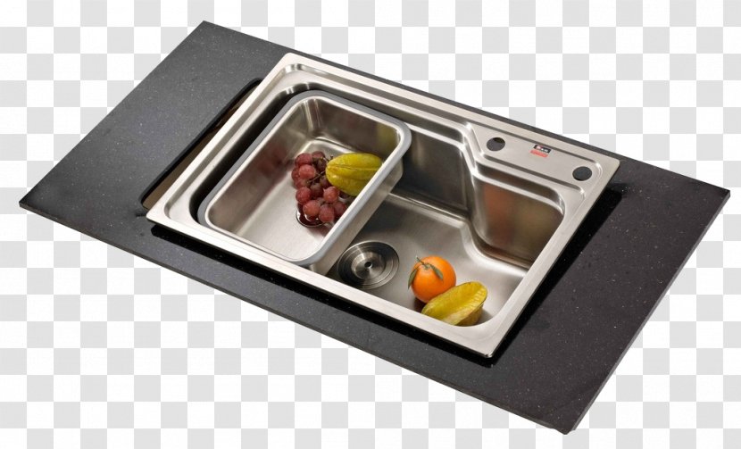 Kitchen Utensil Stainless Steel Sink Tableware - Bucket Transparent PNG