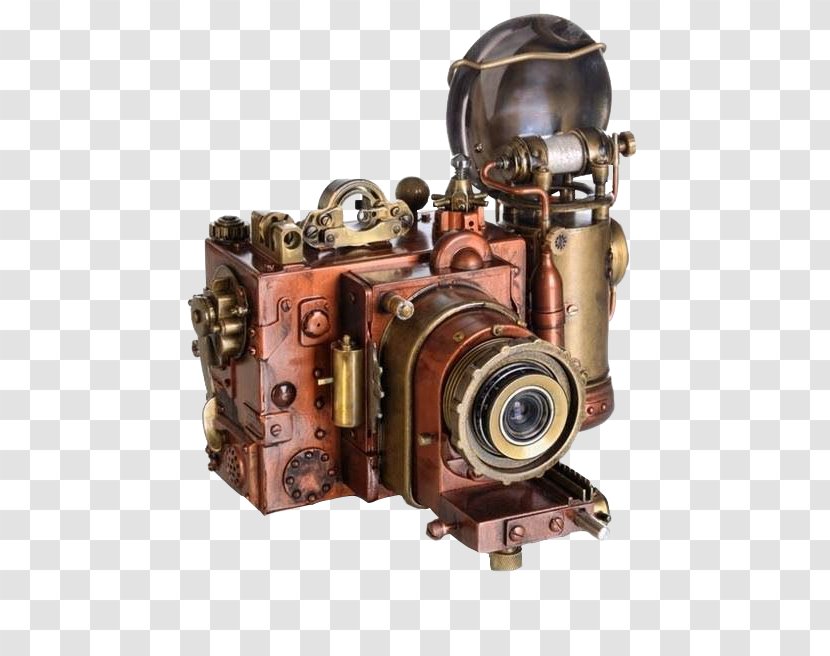 Steampunk Camera Stock Photography - Fashion - Vintage Transparent PNG