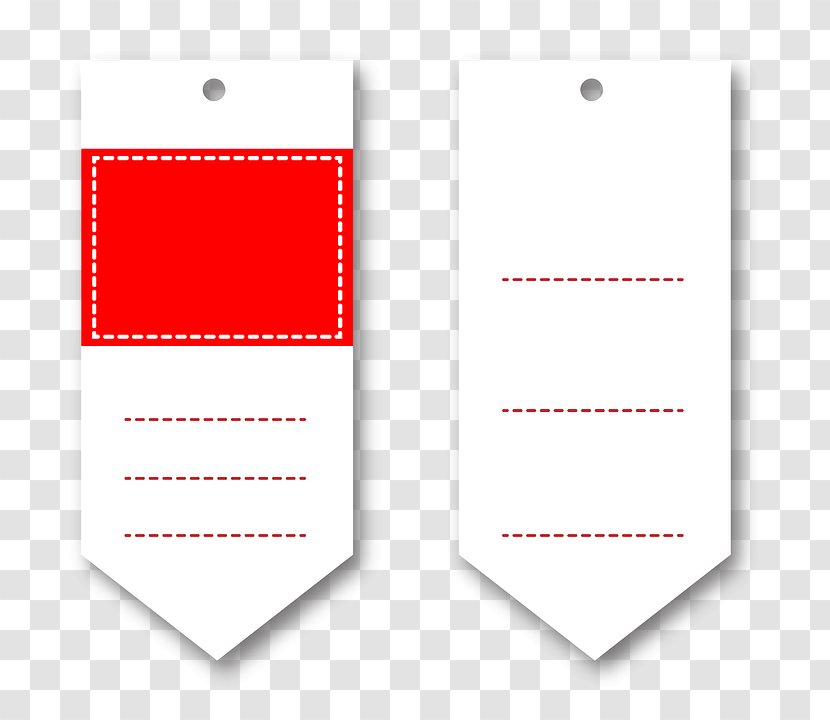 Paper Logo Material Ribbon Label - Rectangle Transparent PNG
