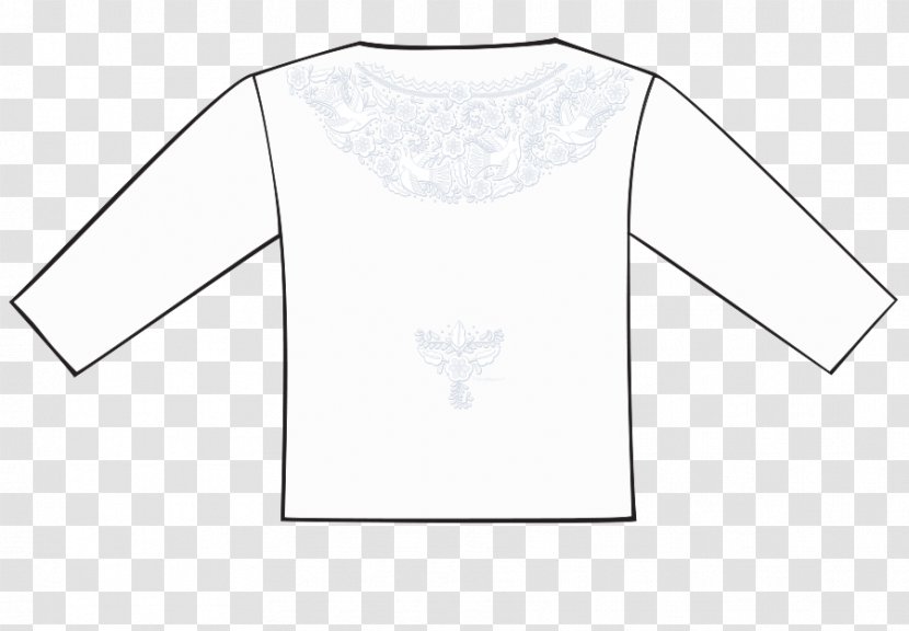T-shirt Clothing Sleeve Top Dress - Black - White Gauze Transparent PNG