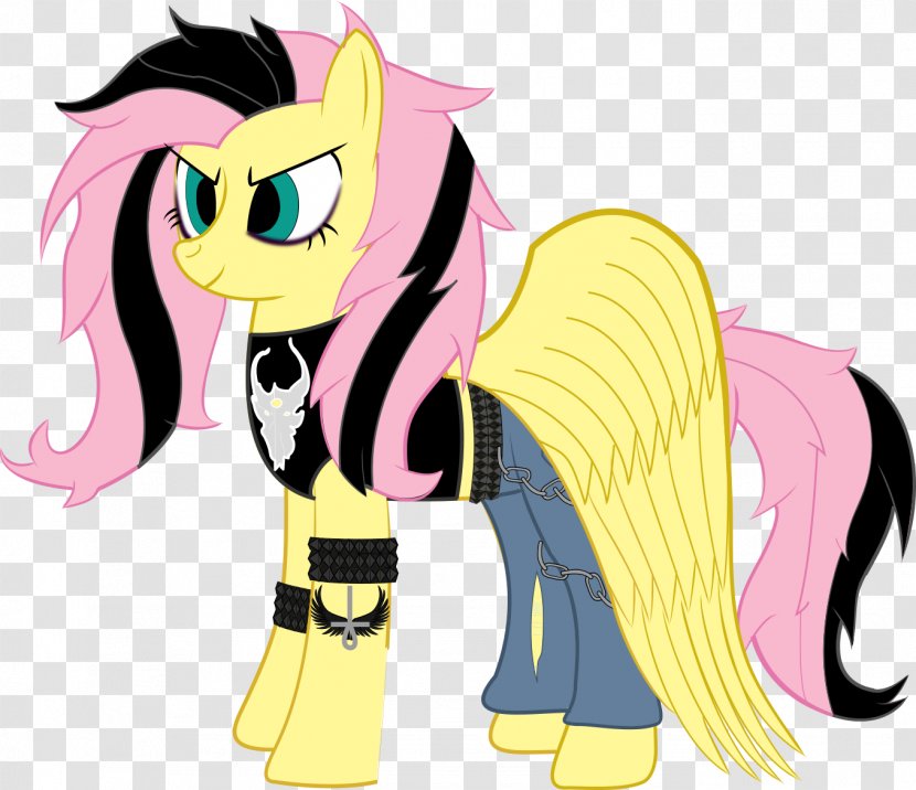 Fluttershy Pinkie Pie Heavy Metal Pony Death - Watercolor - Old Hair Transparent PNG