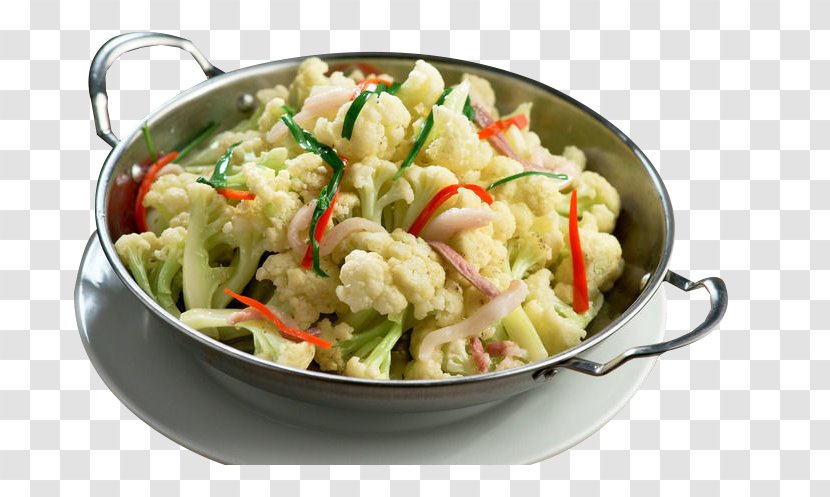 Cauliflower Vegetarian Cuisine Organic Food Salad - Flower - Griddle Transparent PNG