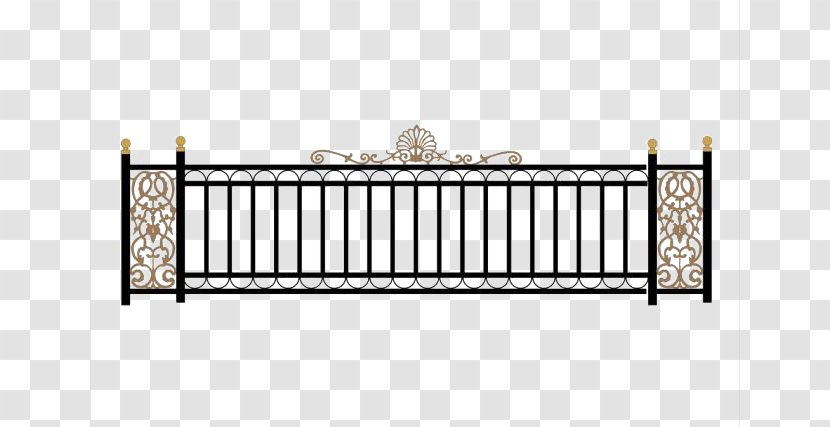 Wrought Iron Fence Deck Railing Grille - Stairs Transparent PNG