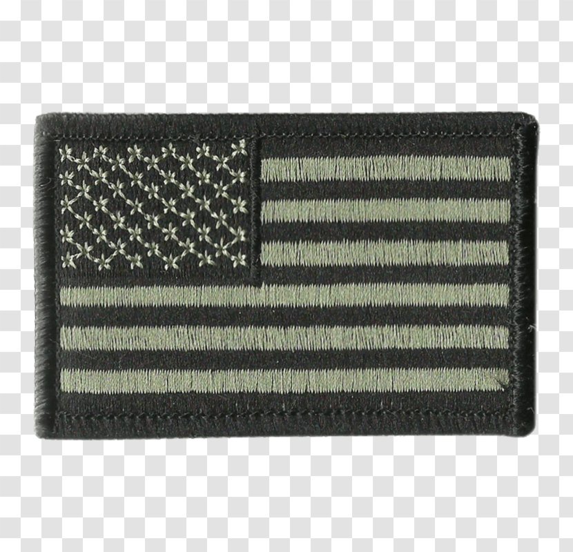 Flag Of The United States Patch Embroidered Transparent PNG