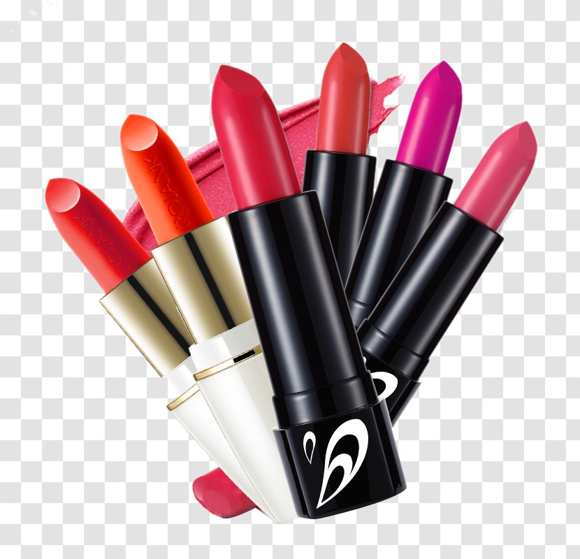 Lipstick Guangzhou Make-up Cosmetics - Red - Shell Series Of Black And White Transparent PNG