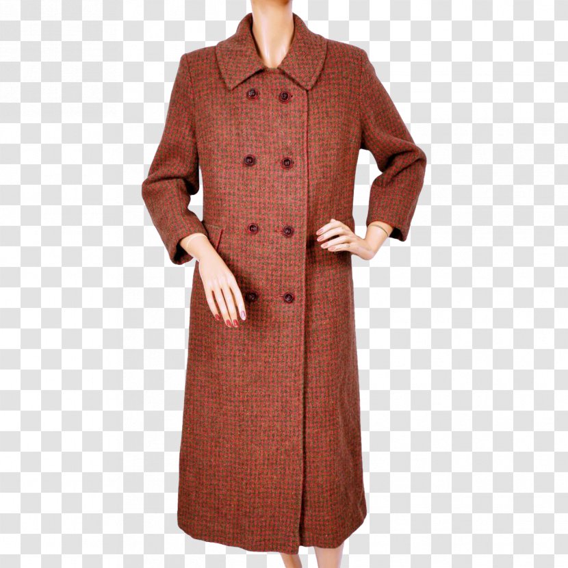 Overcoat Sleeve Dress Brown Transparent PNG