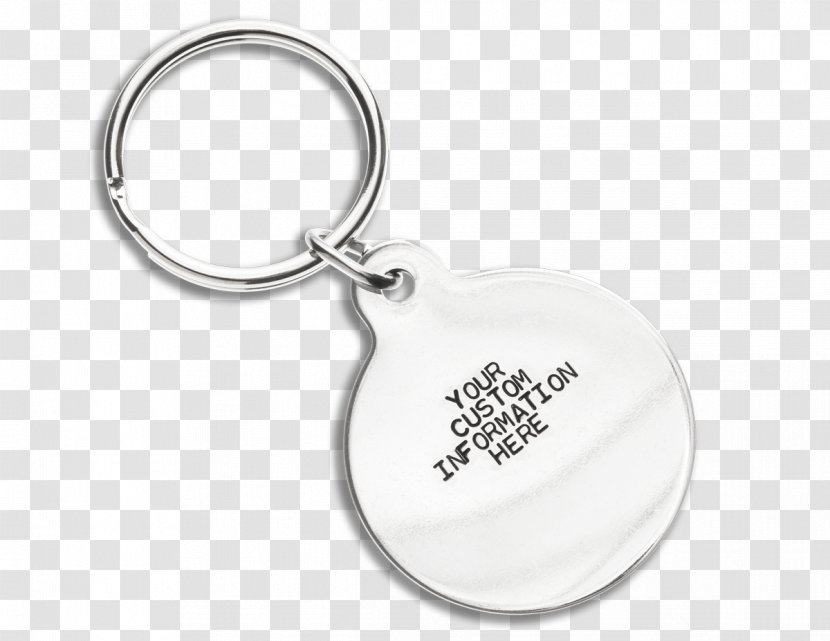Key Chains Body Jewellery Silver - Identification Labels Transparent PNG