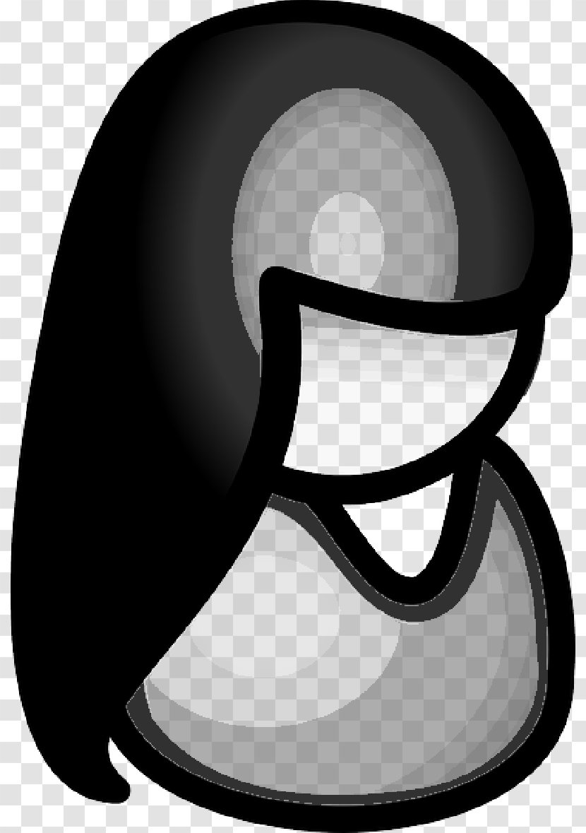 Clip Art Illustration - Silhouette - Long Hair Transparent PNG