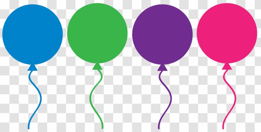 Balloon Party Clip Art - Birthday - Helium Cliparts Transparent PNG