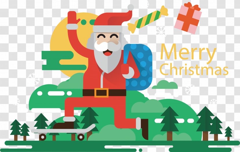 Santa Claus Christmas Ornament Gift - Human Behavior - Who Gives Gifts Transparent PNG