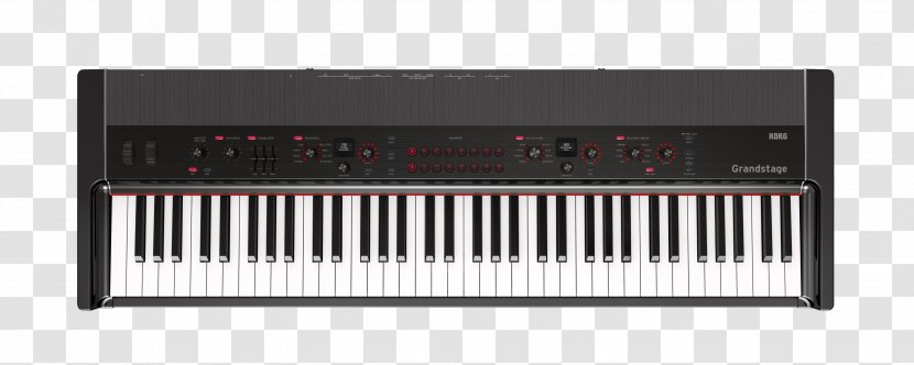 Stage Piano Korg Digital Electronic Keyboard - Silhouette Transparent PNG