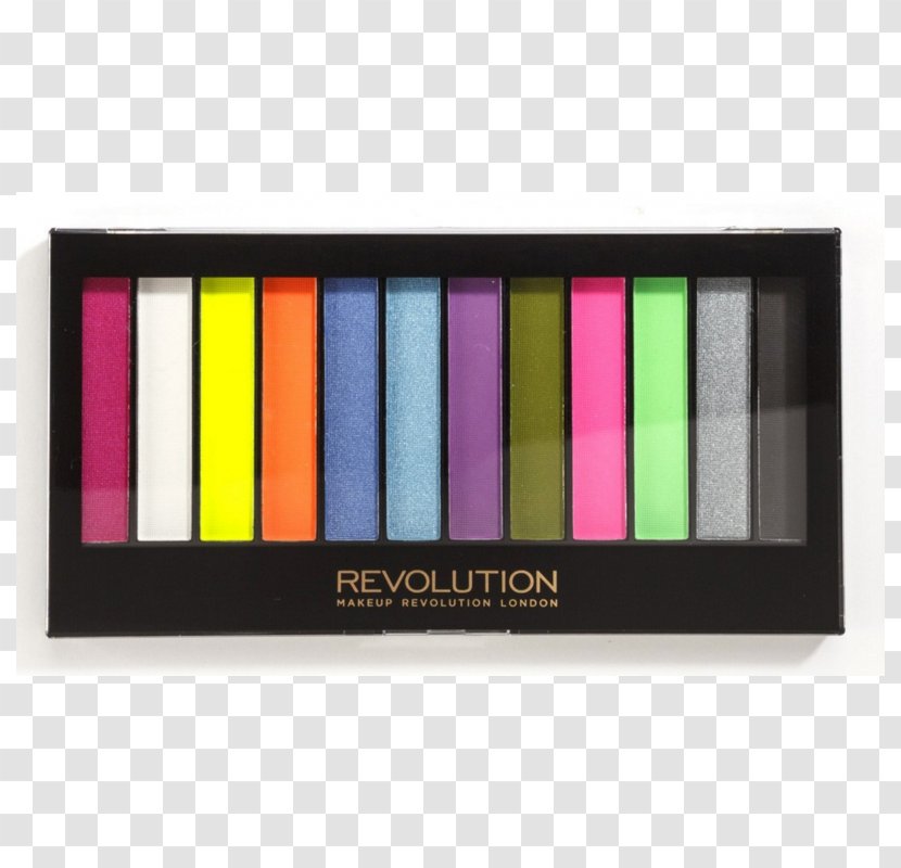 Makeup Revolution Ultra 32 Eyeshadow Palette Eye Shadow Cosmetics Iconic 3 Lip Balm - Product Transparent PNG