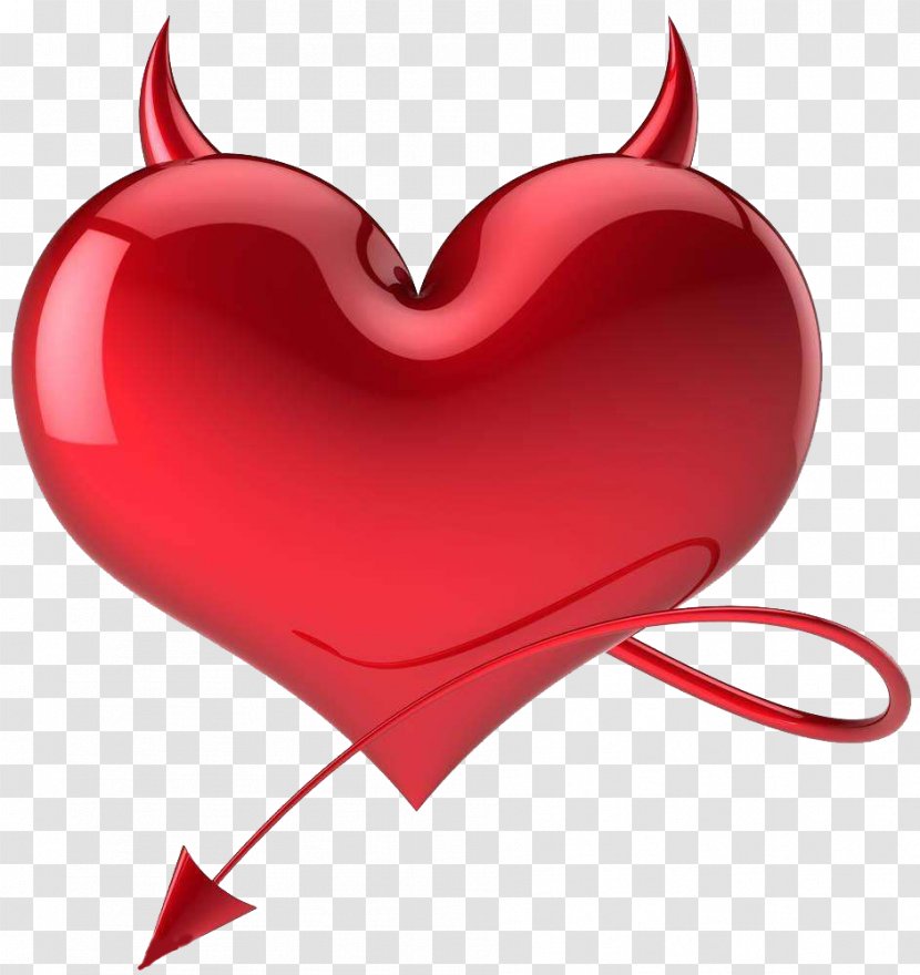 Heart Devil Satan Love Symbol - Flower - Three Dimensional Transparent PNG