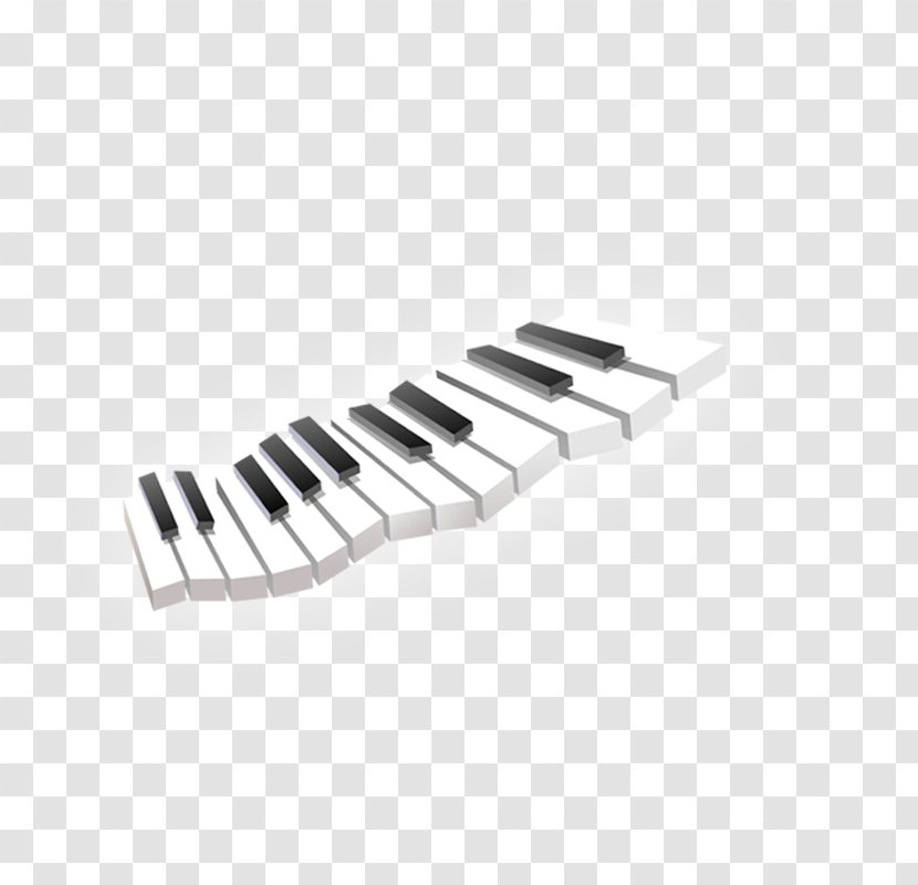 Musical Keyboard Piano Drawing - Flower Transparent PNG