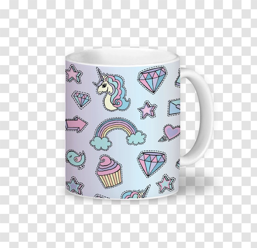 Art Museum Printmaking Artist Coffee Cup - Unicorn LASHES Transparent PNG