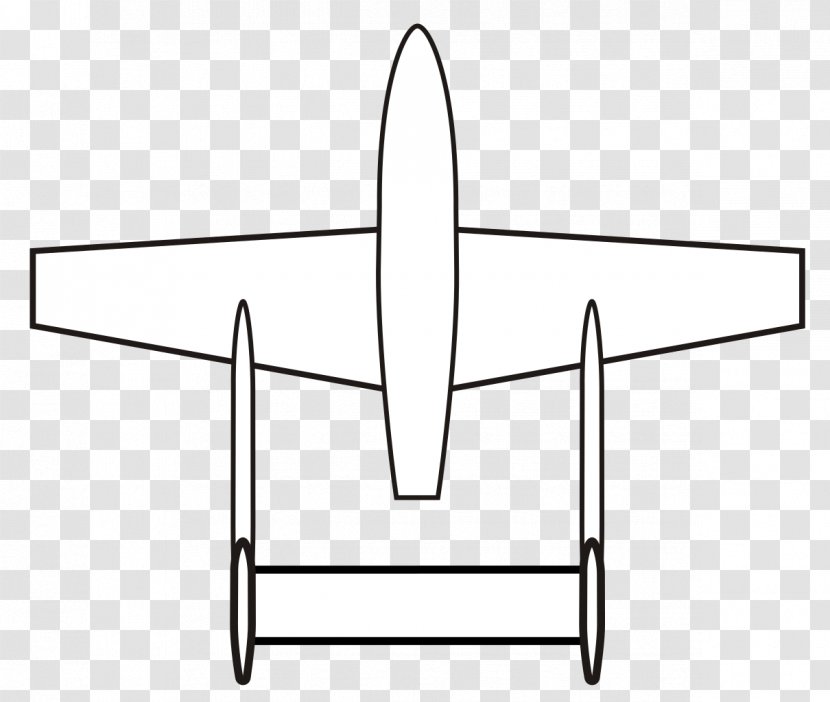 Twin-boom Aircraft Airplane Empennage Vertical Stabilizer - Symbol - Twins Transparent PNG