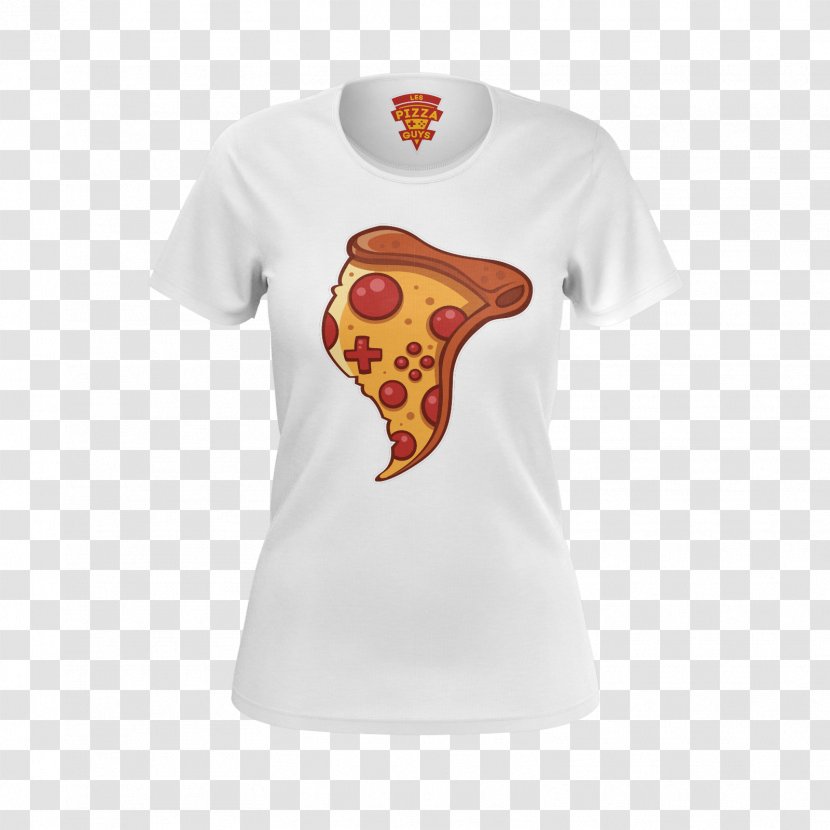 T-shirt Sleeve Neck Font - T Shirt - Pizza Slice Transparent PNG