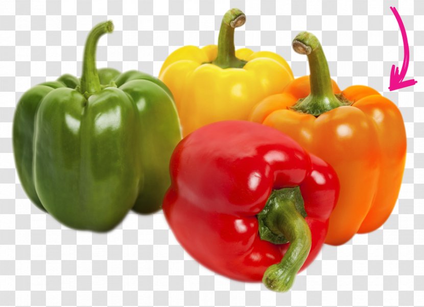Bell Pepper Chili Cascabel Yellow Fruit - Green - Vegetation Mothers Day Peppers Kale Transparent PNG