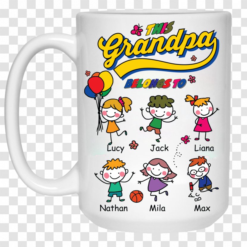 Mug Ceramic Coffee Child Grandparent - Stoneware Monogram Mugs Transparent PNG