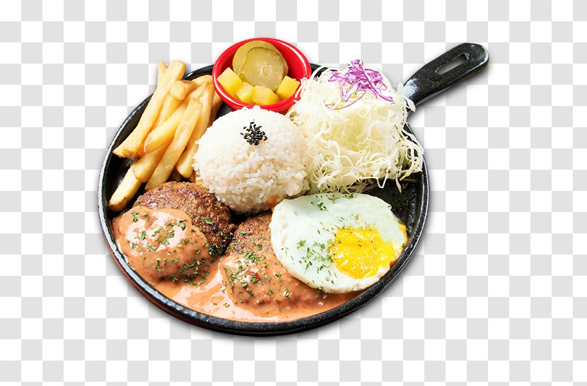 Tonkatsu Vegetarian Cuisine Hamburg Steak Full Breakfast Chili Con Carne - Sauce - Salad Transparent PNG