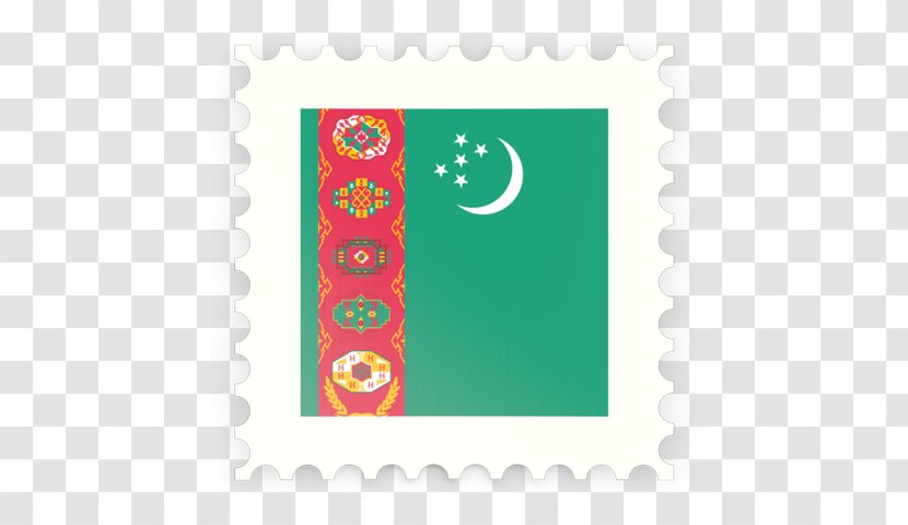 Flag Of Turkmenistan Vector Graphics Illustration - Picture Frame Transparent PNG