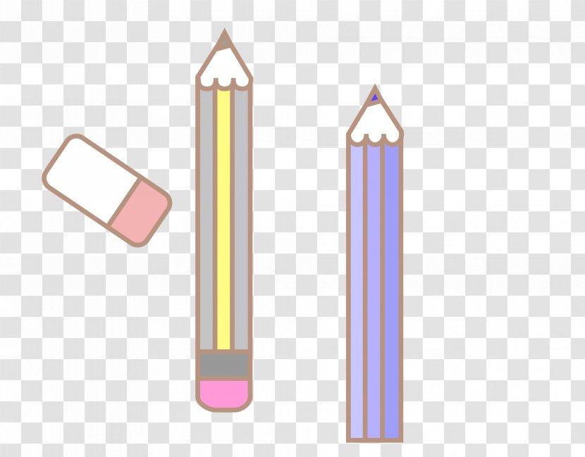 Pencil Eraser Natural Rubber - Cartoon Transparent PNG