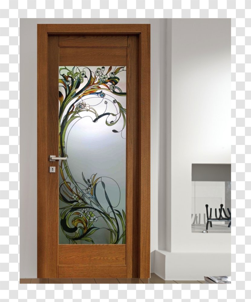 Stained Glass Door Abrasive Blasting Insulated Glazing - Box Transparent PNG