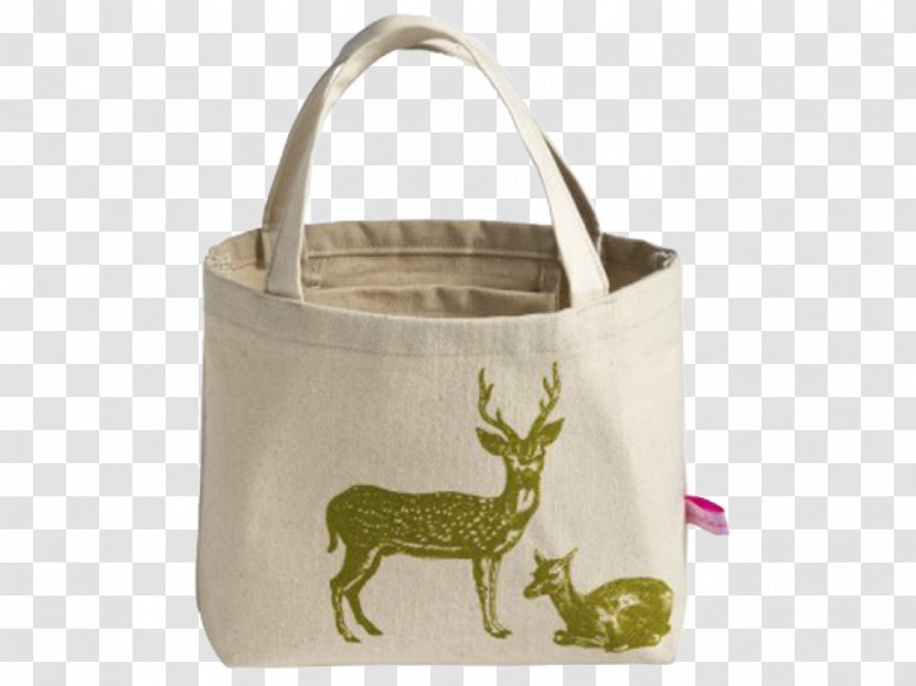 Tote Bag Reindeer Dijon Cushion - Anise - Canvas Transparent PNG