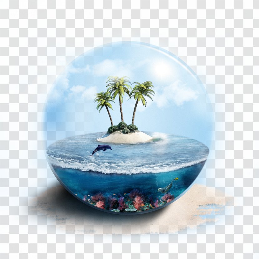 Kuta Bali Island Tourism - Earth - Glass Ball Inside The Sea Islands Dolphin Transparent PNG