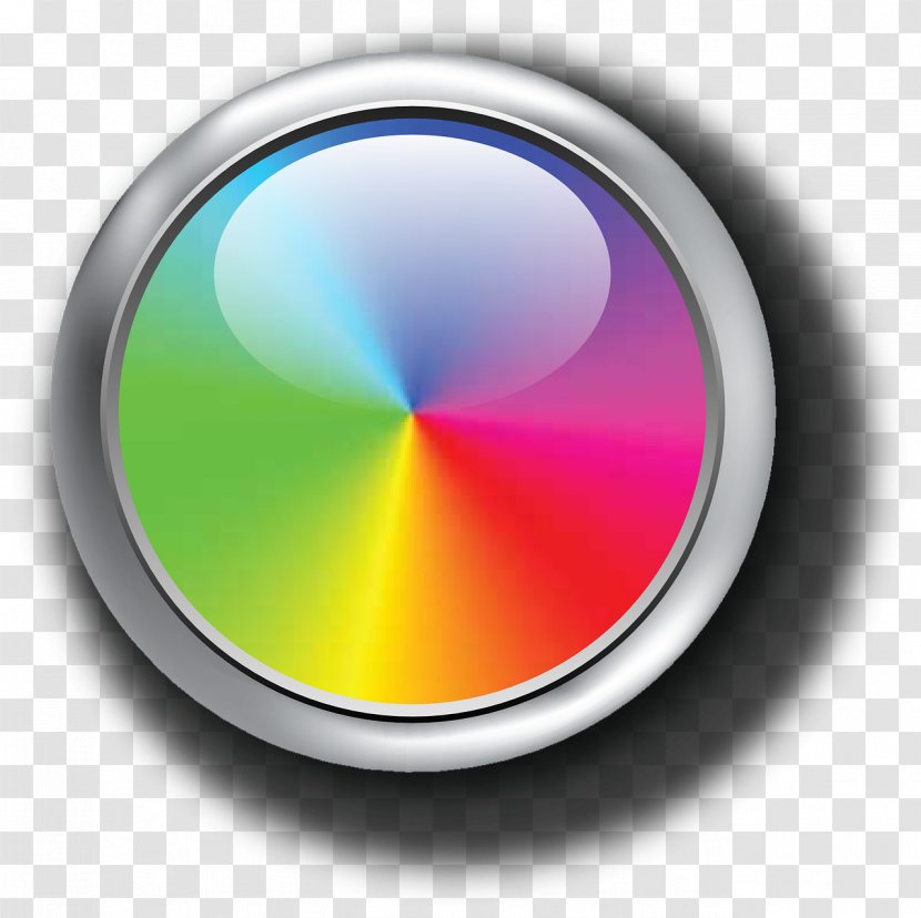 Button Circle Clip Art - Rainbow - Upload Transparent PNG