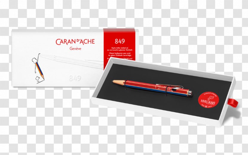 Caran D'ache 849 Ballpoint Pen Fountain - Pencil Transparent PNG