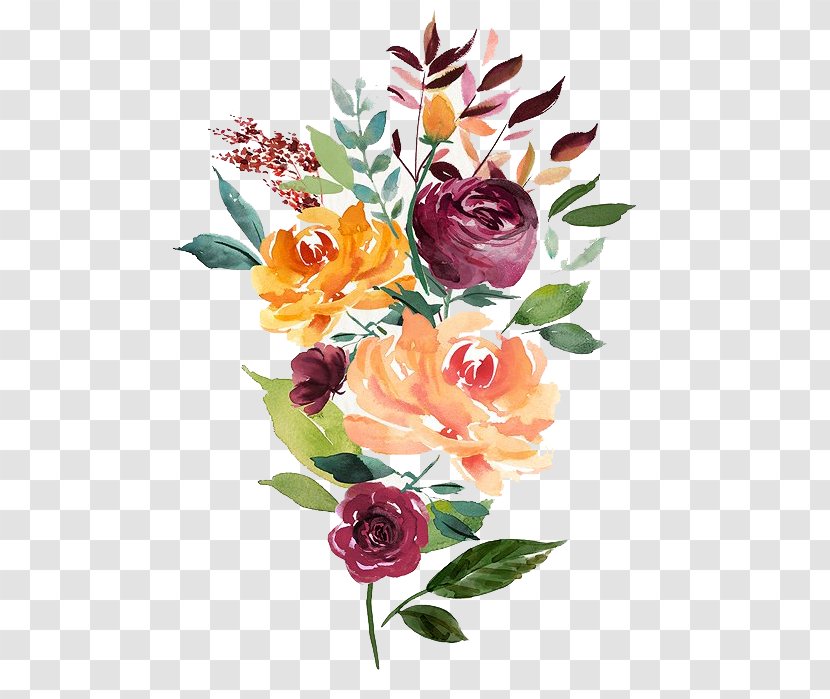 Watercolour Flowers Floral Design Watercolor Painting Drawing - Flower Arranging - Hand Transparent PNG
