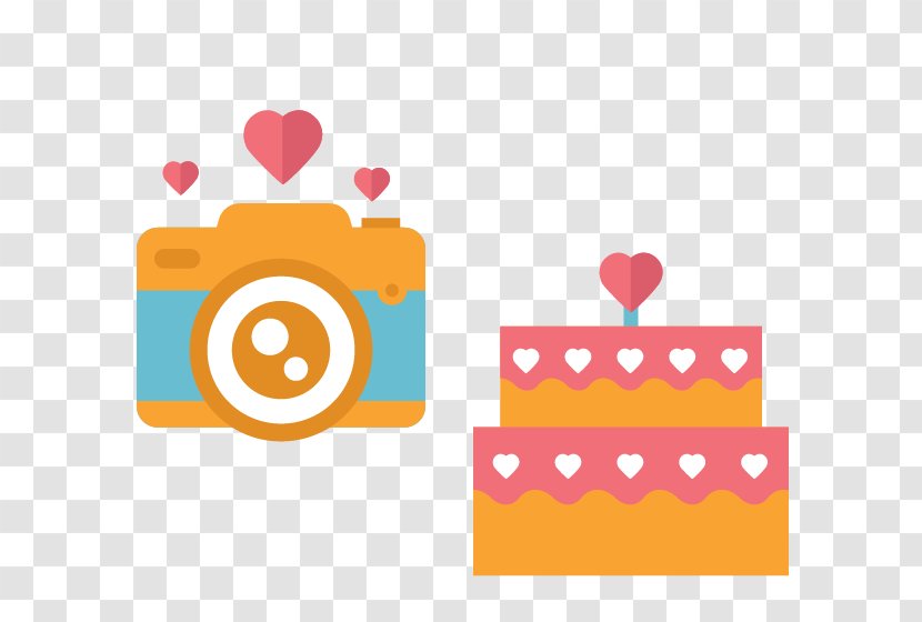 Wedding Invitation Icon - Illustration - Vector Cake Camera Transparent PNG