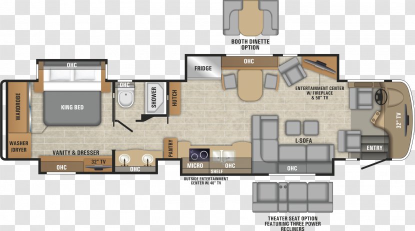 Floor Plan Campervans House Interior Design Services - Elevation Transparent PNG