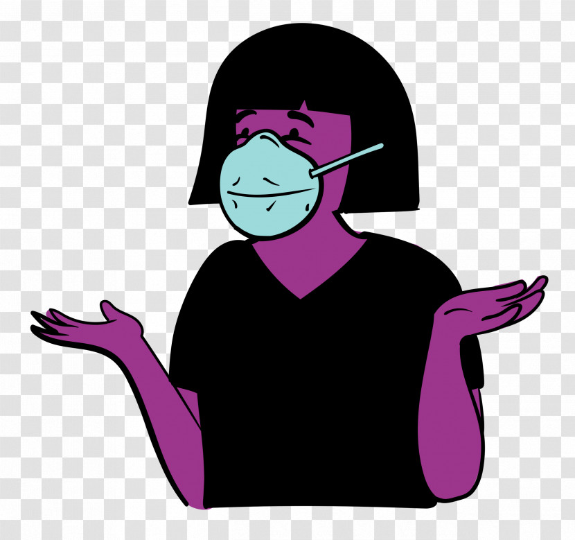 Woman Medical Mask Coronavirus Transparent PNG